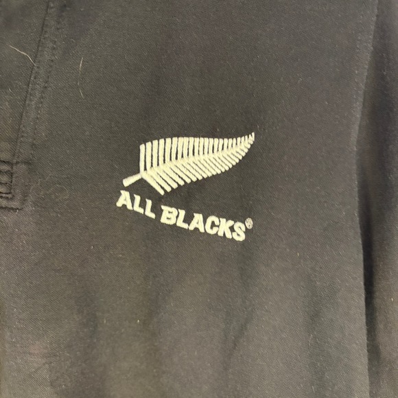Adidas All Blacks Rugby Polo Shirt Black Mens 2XL Official Licensed - Picture 4 of 9